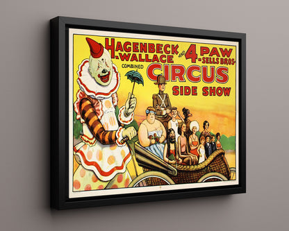 Circus Poster - Hagenbeck-Wallace and 4 Paw - Side Show