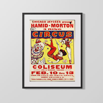 Circus Poster - Hamid-Morton - Chicago Coliseum