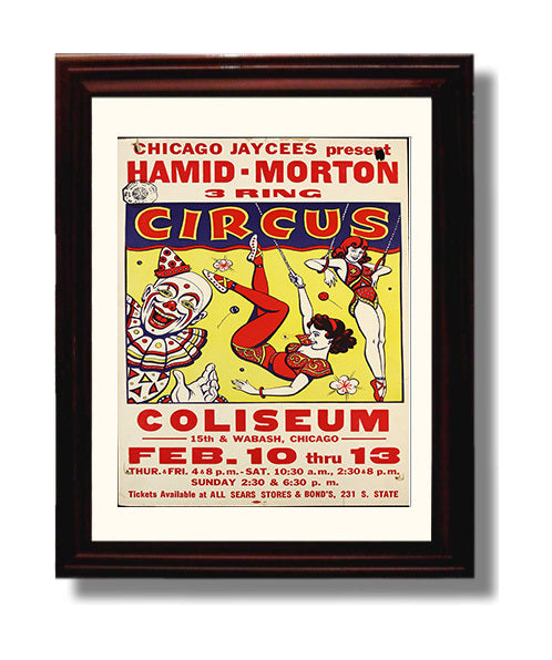 Circus Poster - Hamid-Morton - Chicago Coliseum