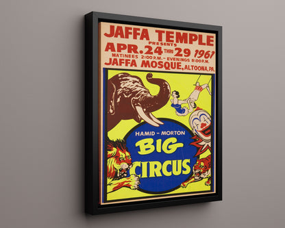 Circus Poster - Hamid-Morton - Jaffa Temple 1961