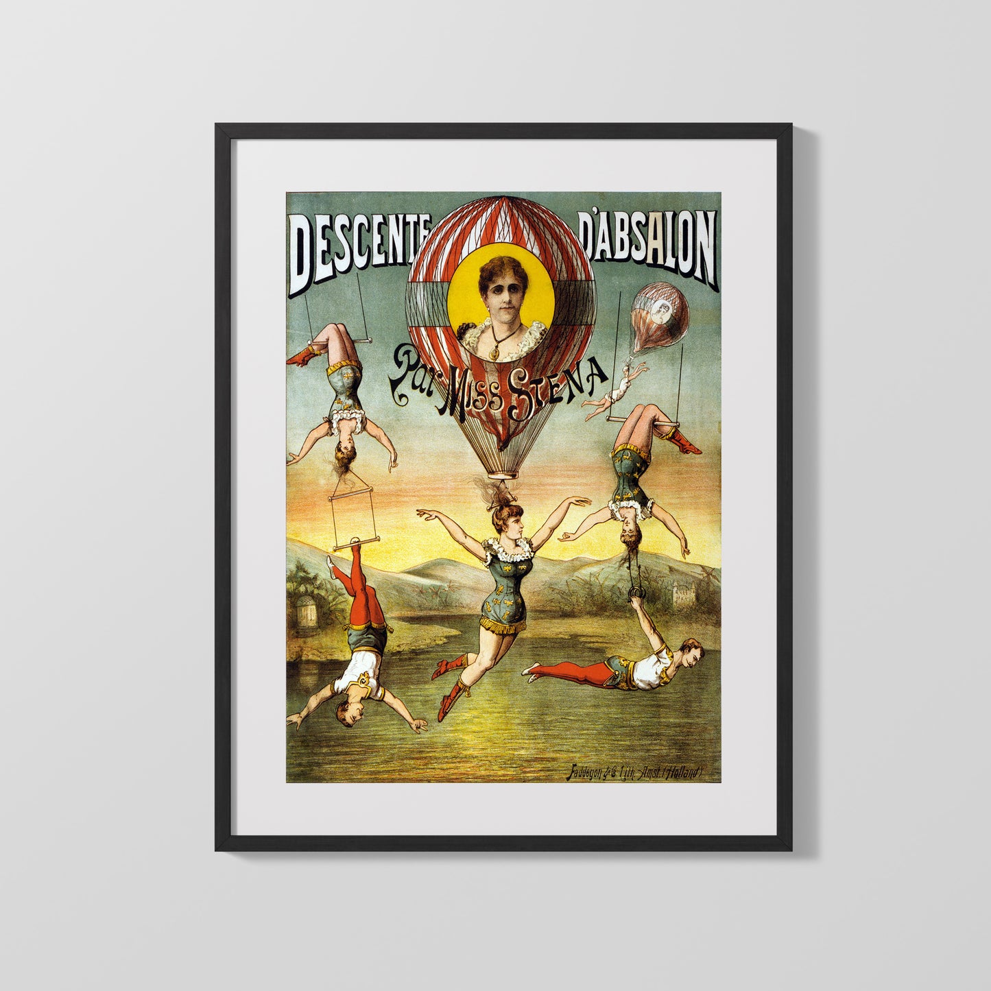 Circus Poster - Miss Stena - Balloon Acrobatics