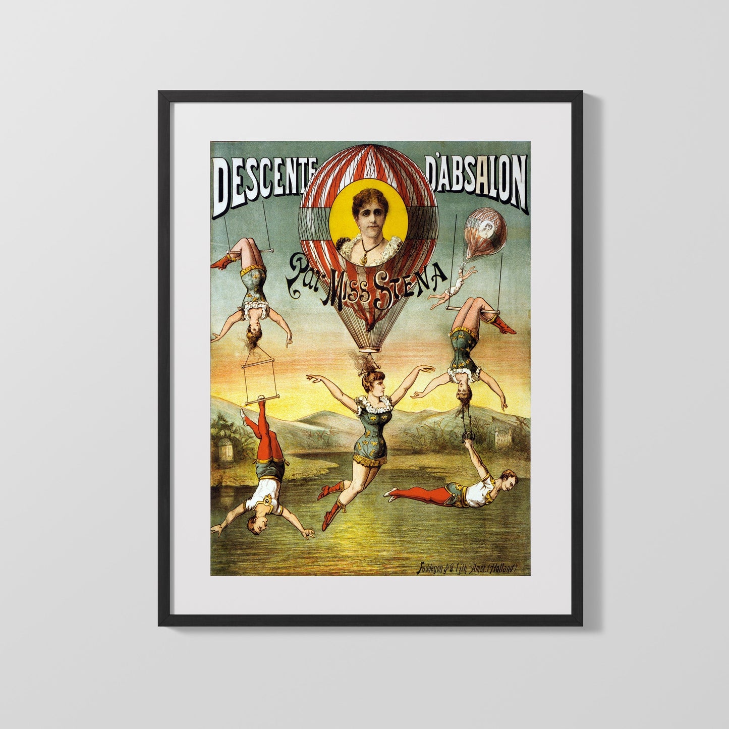 Circus Poster Unframed - Miss Stena - Balloon Acrobatics