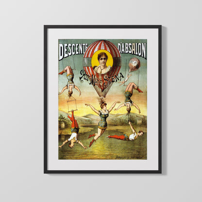 Circus Poster Unframed - Miss Stena - Balloon Acrobatics