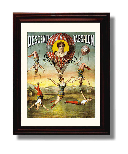 Circus Poster - Miss Stena - Balloon Acrobatics