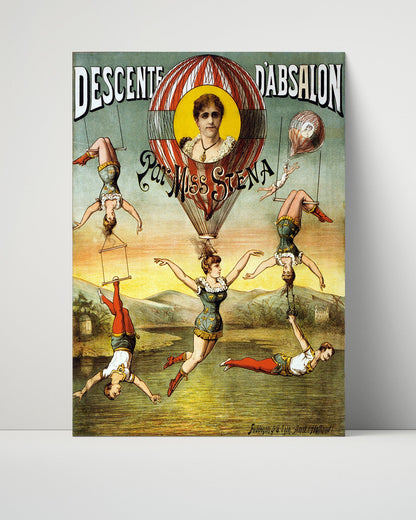 Circus Poster Unframed - Miss Stena - Balloon Acrobatics