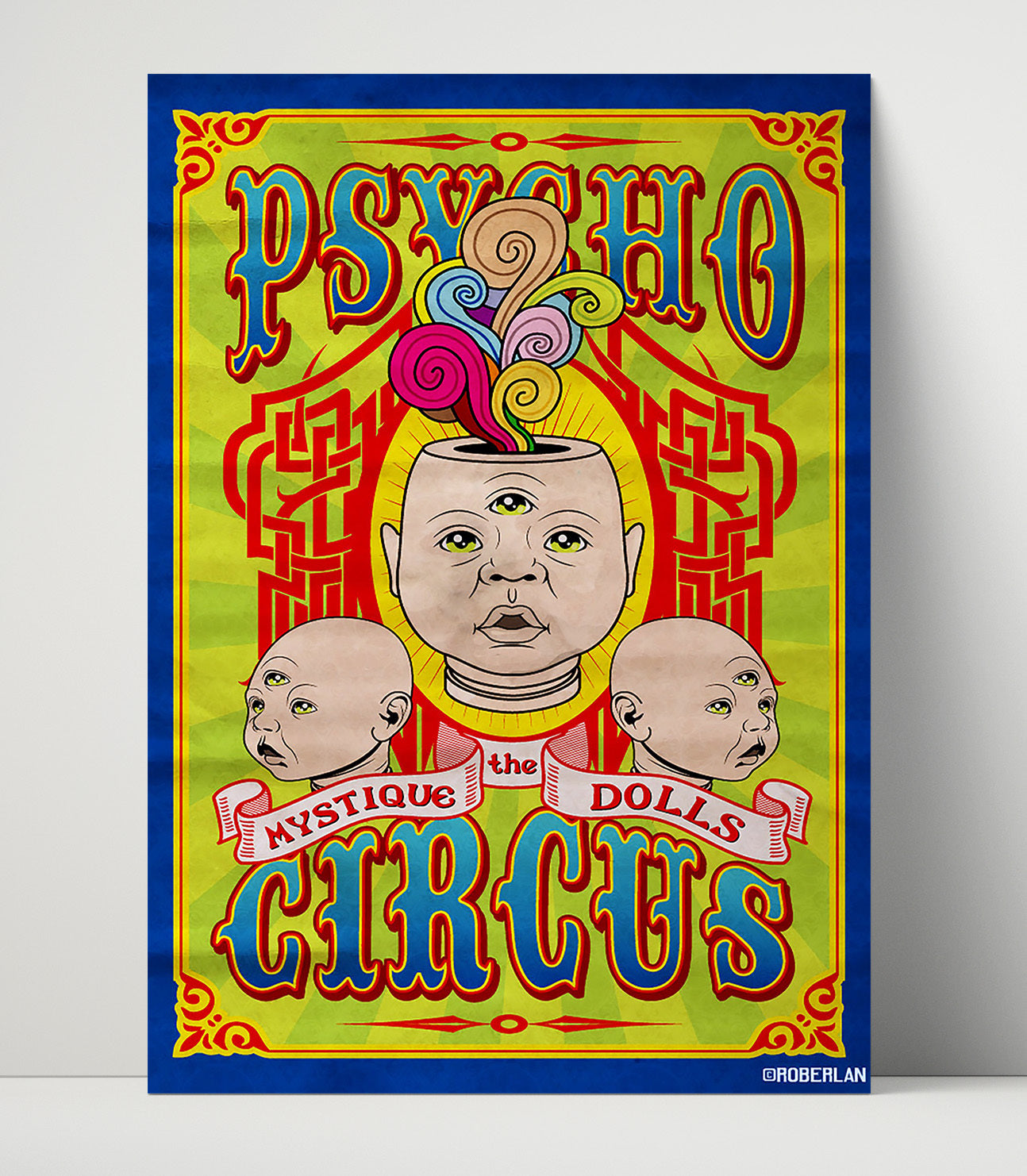 Psycho Circus Mystique Dolls Vintage Circus Print 16x20 Unframed Print circus wall art print