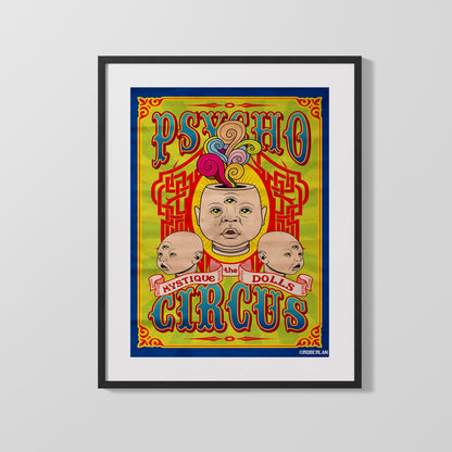 Circus Poster Unframed - Psycho Circus - Mystique Dolls