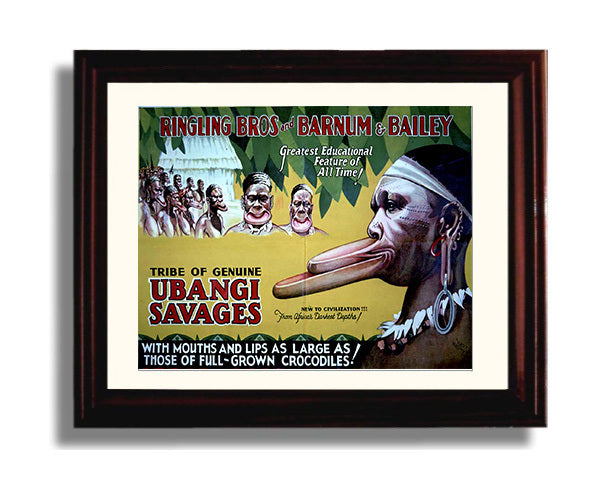 Circus Poster - Ringling Bros and Barnum and Bailey - Ubangi Tribe