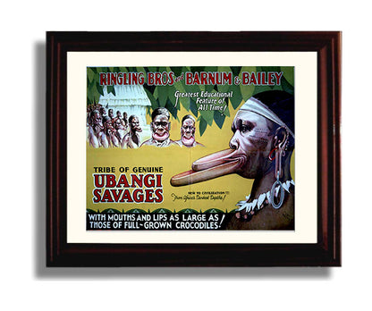 Circus Poster - Ringling Bros and Barnum and Bailey - Ubangi Tribe