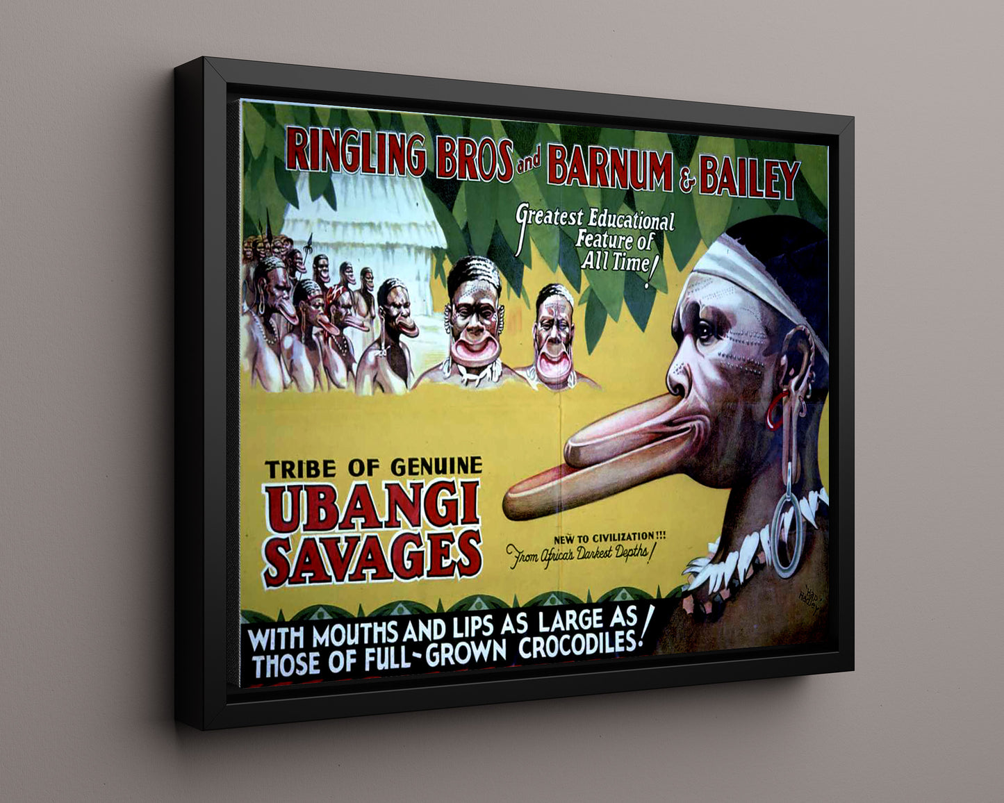 Circus Poster - Ringling Bros and Barnum and Bailey - Ubangi Tribe