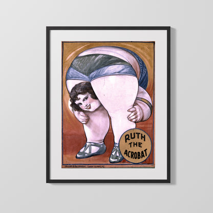 Circus Poster - Ruth the Acrobat - Performer