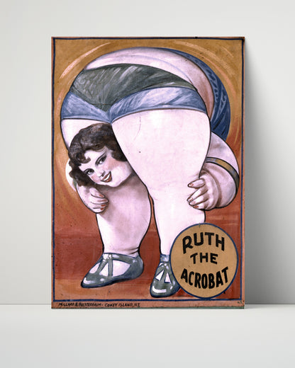 Circus Poster - Ruth the Acrobat - Performer