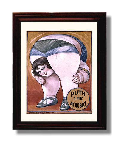 Circus Poster - Ruth the Acrobat - Performer