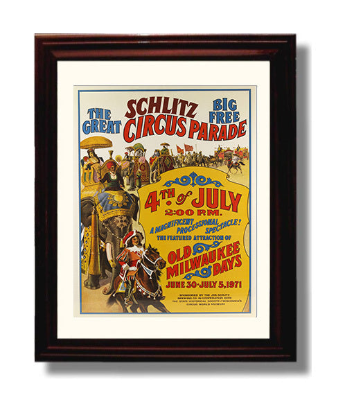 Circus Poster - Schlitz - Circus Parade 4th of July