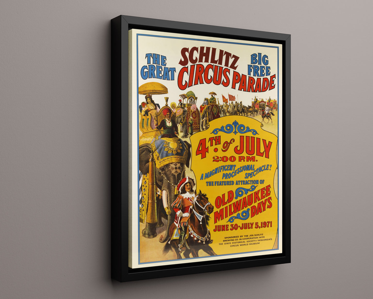 Circus Poster - Schlitz - Circus Parade 4th of July