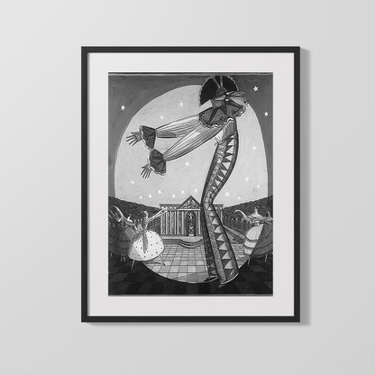 Circus Poster - Sweethearts Roses and Moonlight - Performance