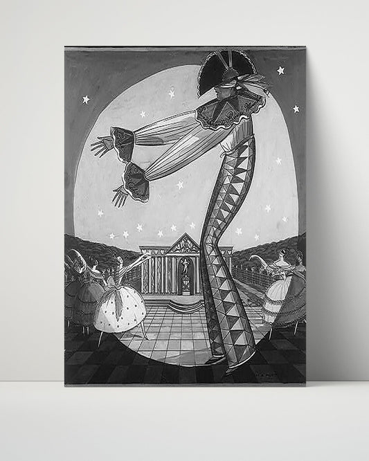 Circus Poster Unframed - Sweethearts Roses and Moonlight - Performance