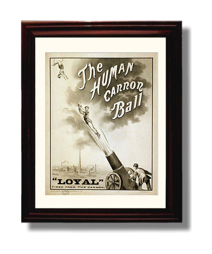 Circus Poster - The Human Cannonball - Loyal