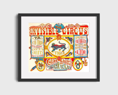 Circus Poster Unframed - The Invisible Circus - 1967