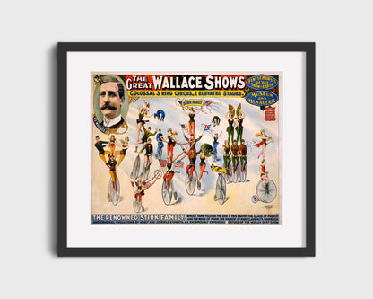 Circus Poster - Wallace Shows - Stirk Family Acts