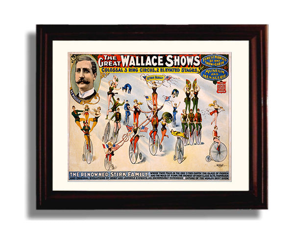 Circus Poster - Wallace Shows - Stirk Family Acts