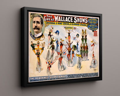 Circus Poster - Wallace Shows - Stirk Family Acts