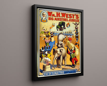 Circus Poster - Wm. H. West - Minstrel Jubilee
