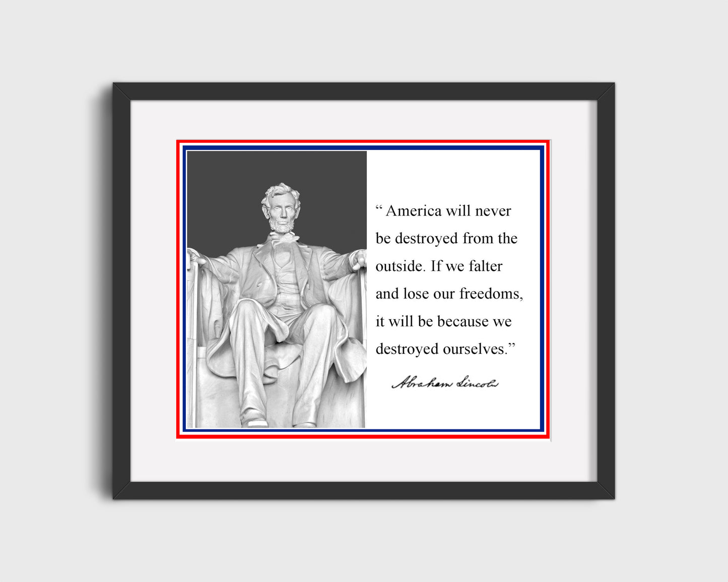 Classic Quotes - Abraham Lincoln - Destroyed from within