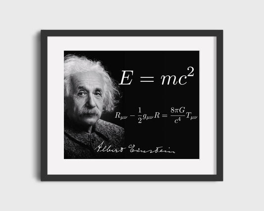 Classic Quotes - Albert Einstein - Emc2 genius