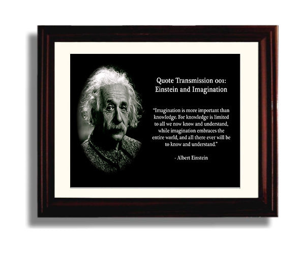 Classic Quotes - Albert Einstein - Imagination more important
