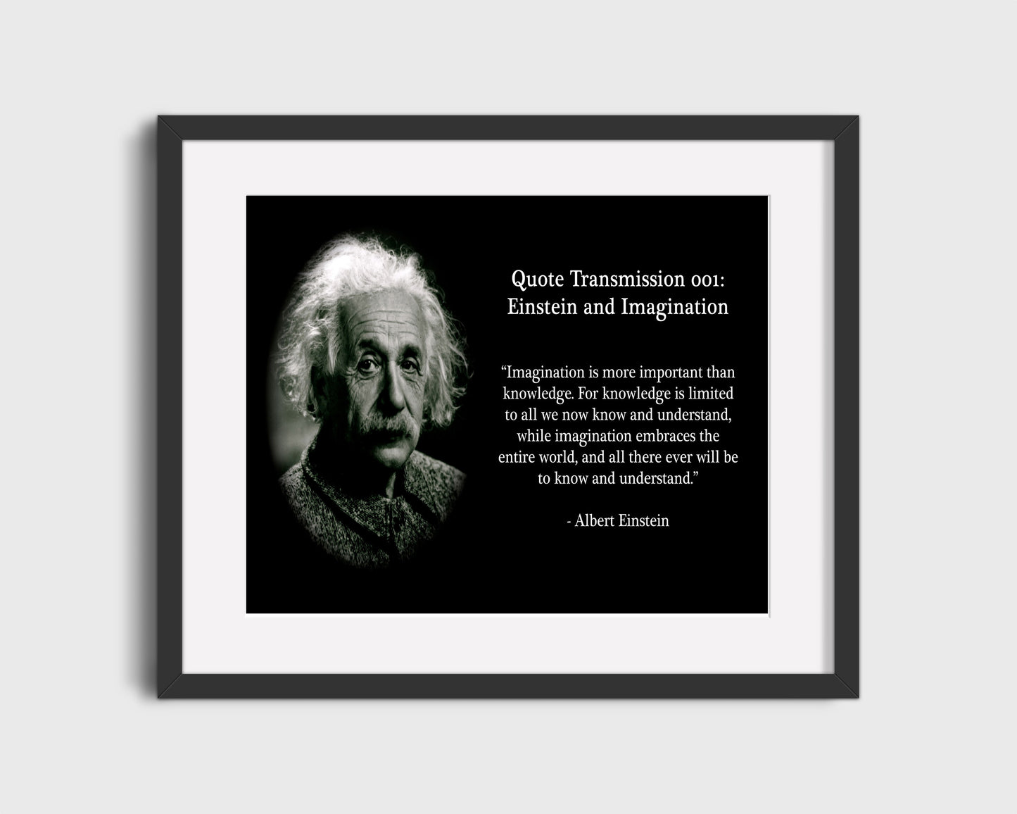 Classic Quotes - Albert Einstein - Imagination more important
