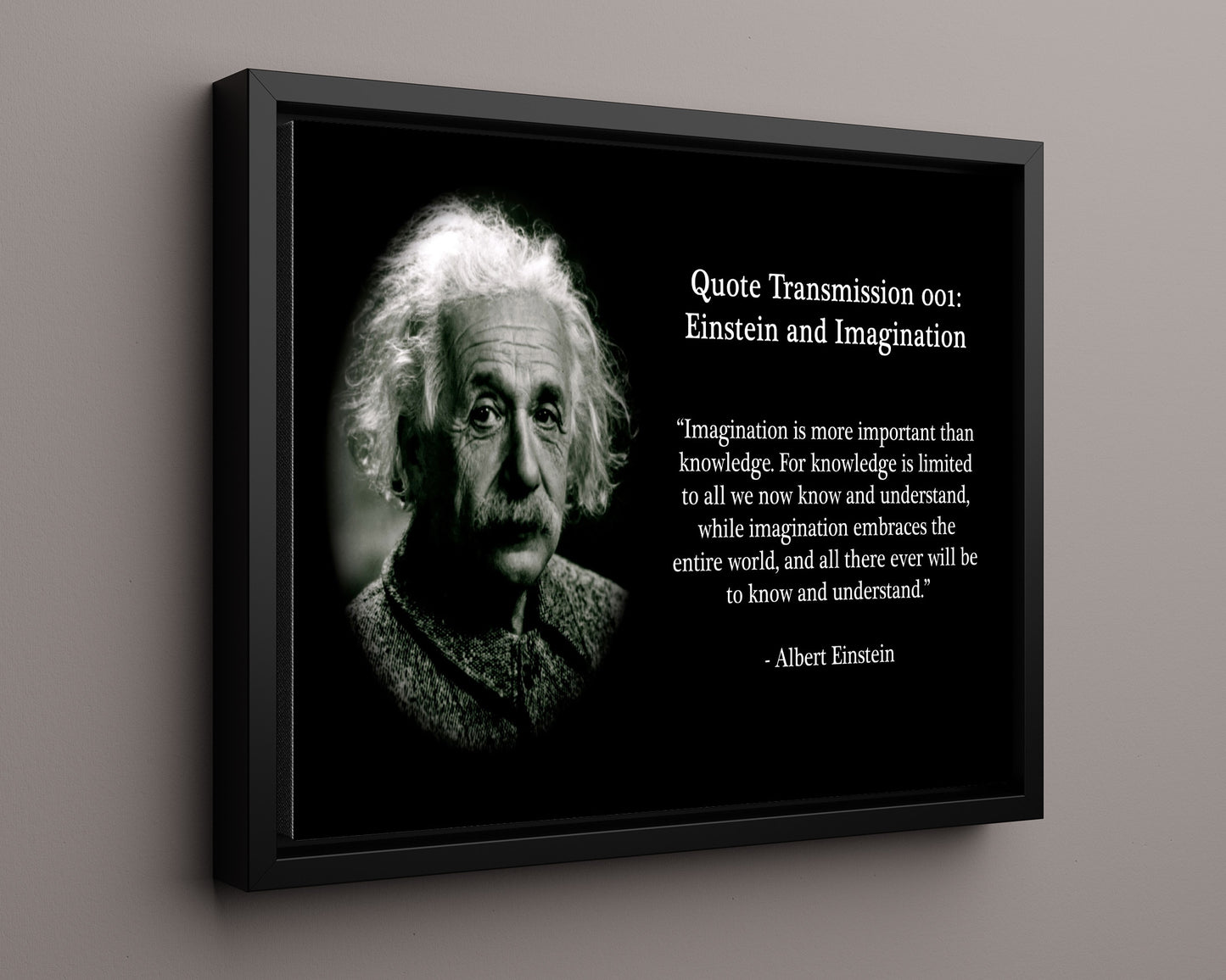 Classic Quotes - Albert Einstein - Imagination more important