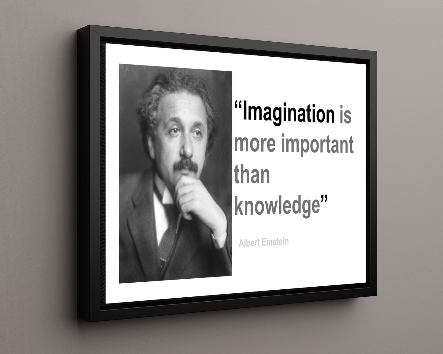 Classic Quotes - Albert Einstein - Imagination over knowledge
