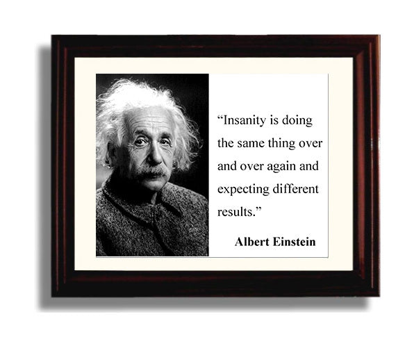 Classic Quotes - Albert Einstein - Insanity definition