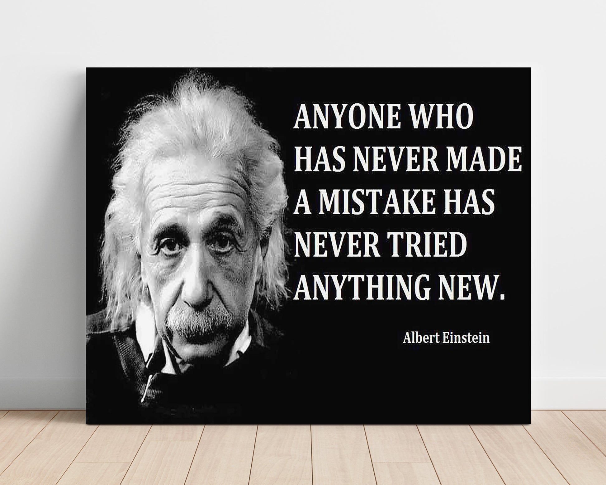 Albert Einstein Mistakes mean learning Quote Print 16x20 Unframed Print quote wall art print