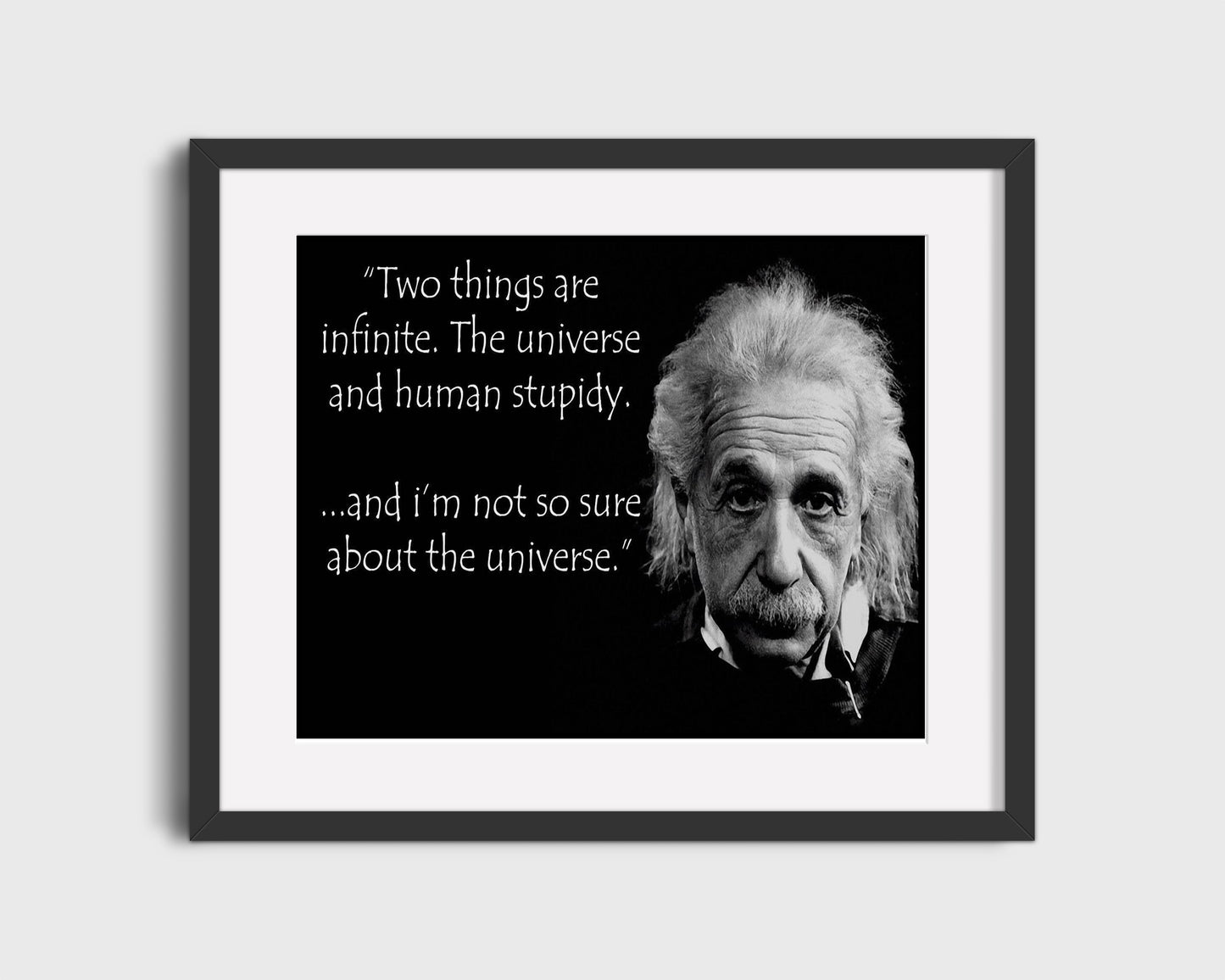 Classic Quotes - Albert Einstein - Not sure about universe