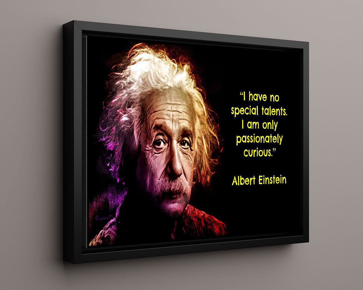 Classic Quotes - Albert Einstein - Passionately curious