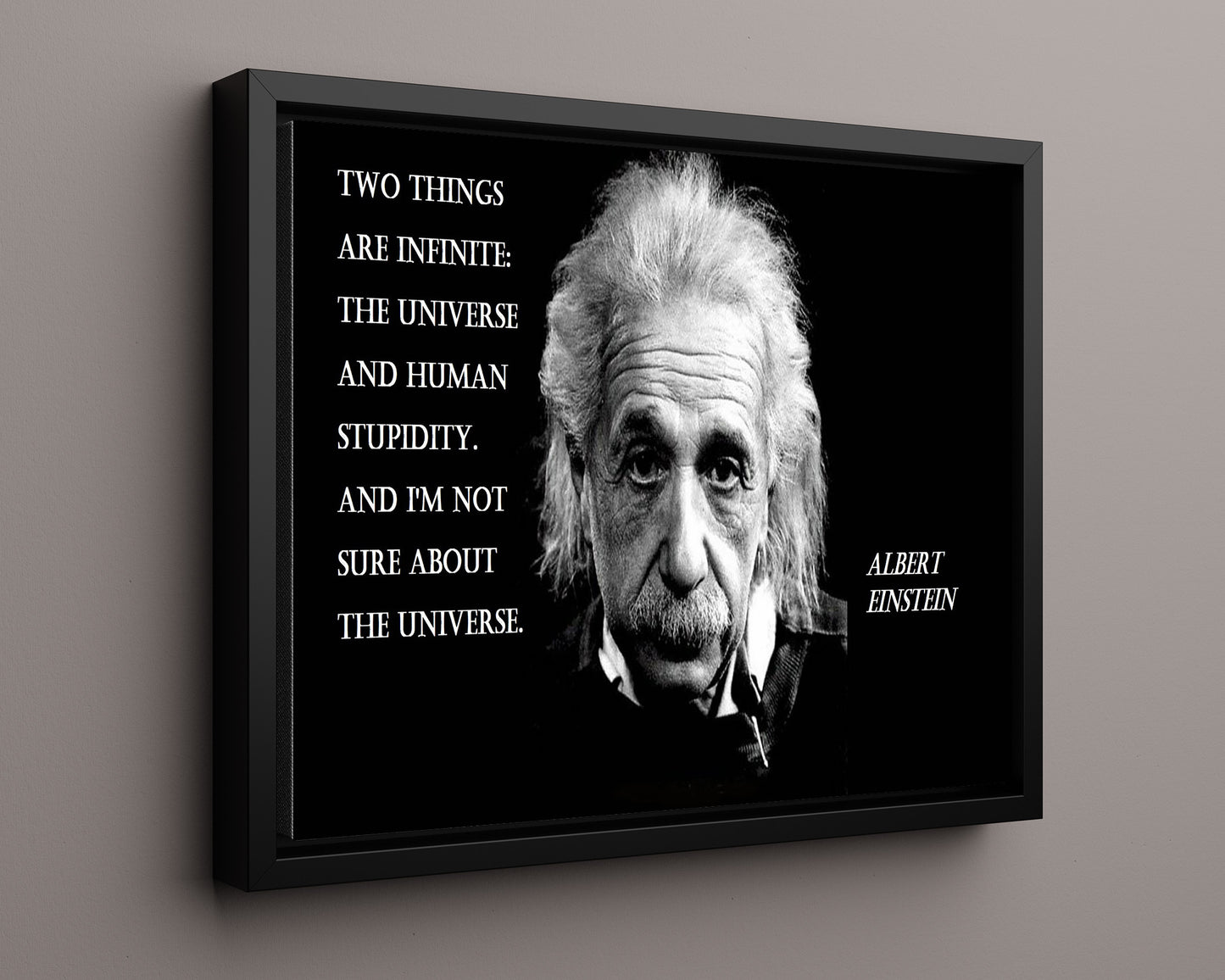 Classic Quotes - Albert Einstein - Universe and stupidity