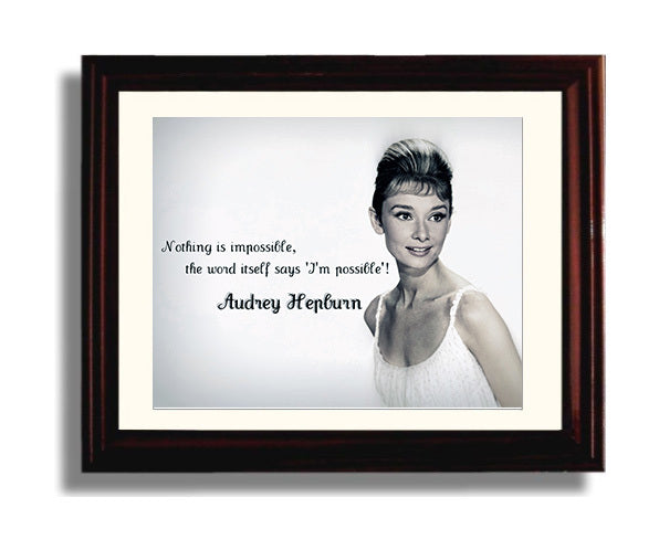 Classic Quotes - Audrey Hepburn - Impossible means possible