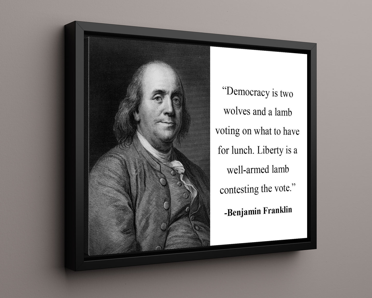 Classic Quotes - Benjamin Franklin - Wolves and lambs