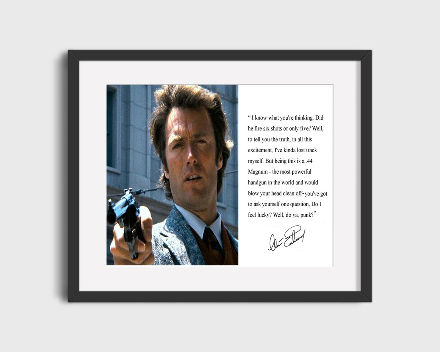 Classic Quotes - Clint Eastwood - Do you feel lucky