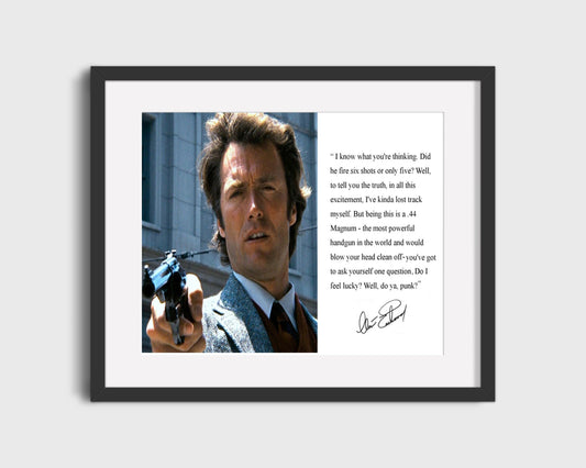 Classic Quotes - Clint Eastwood - Do you feel lucky