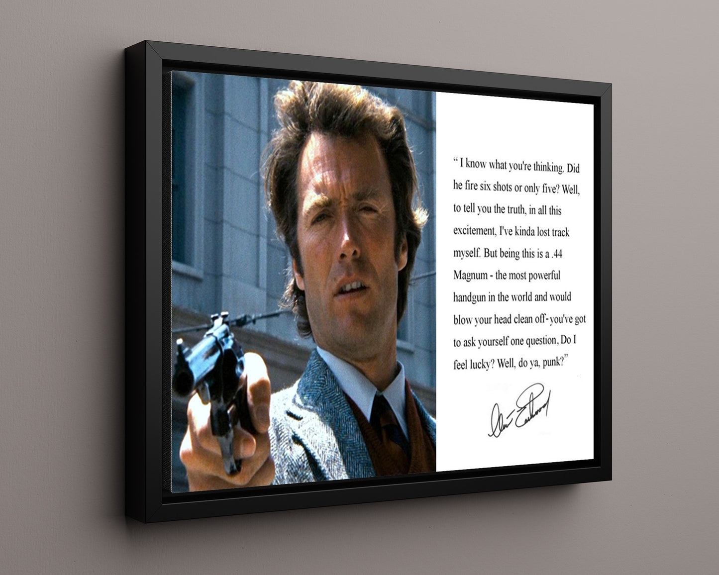 Classic Quotes - Clint Eastwood - Do you feel lucky