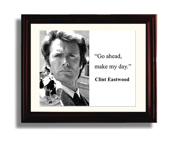 Classic Quotes - Clint Eastwood - Make my day