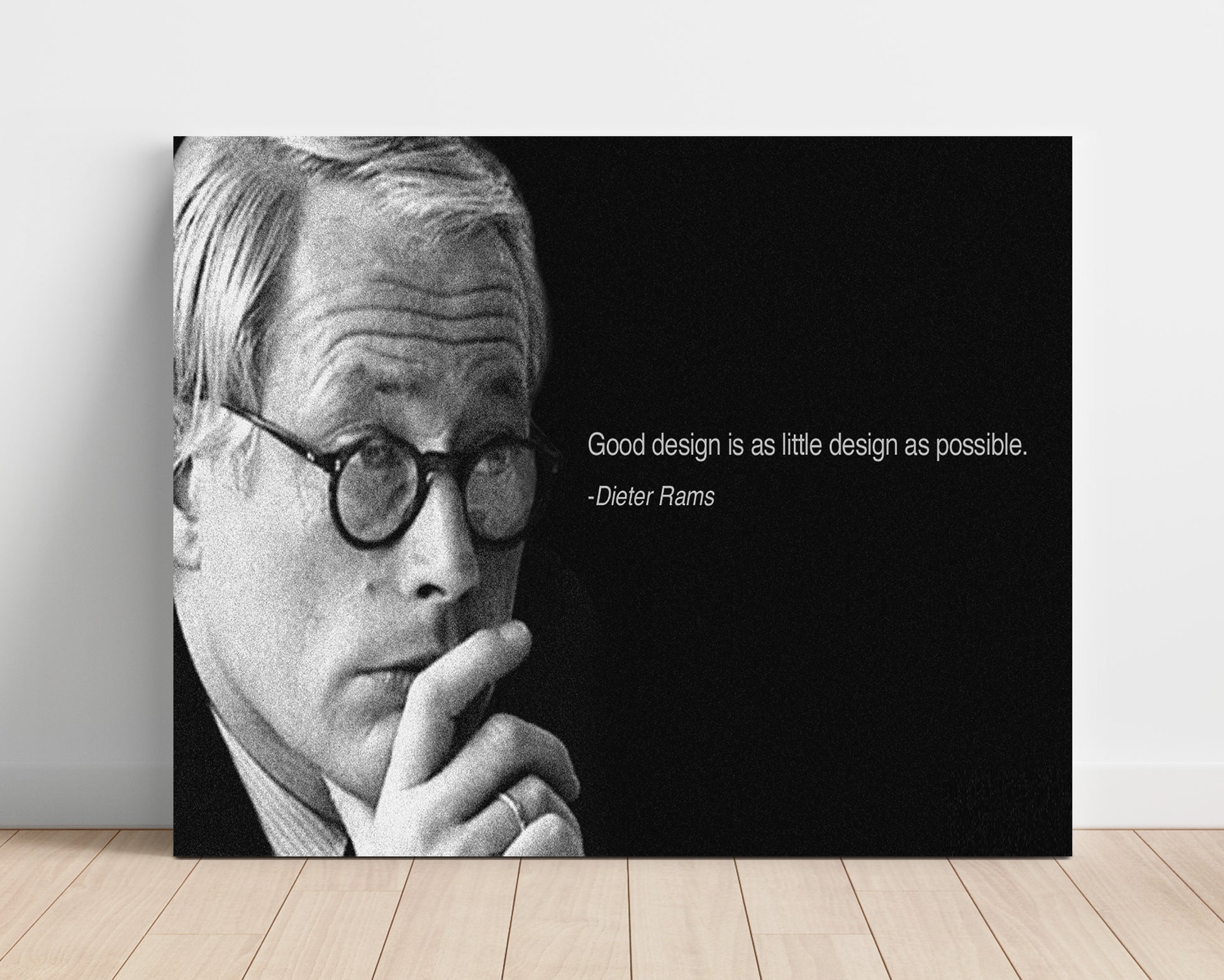Dieter Rams As little design as possible Quote Print 16x20 Unframed Print quote wall art print