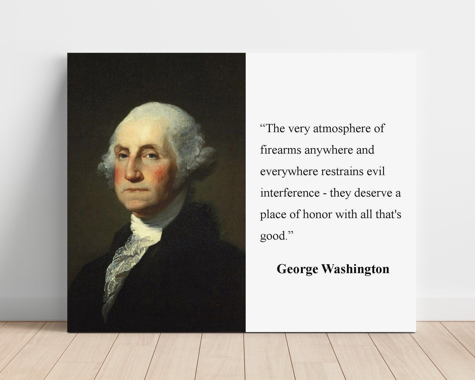 George Washington Atmosphere of firearms Quote Print 16x20 Unframed Print quote wall art print