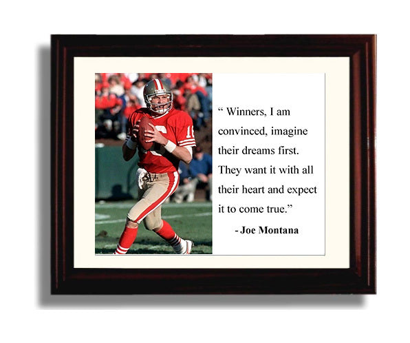 Classic Quotes - Joe Montana - Dreaming to win