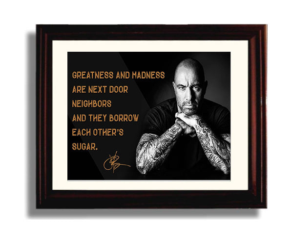 Classic Quotes - Joe Rogan - Greatness meets madness