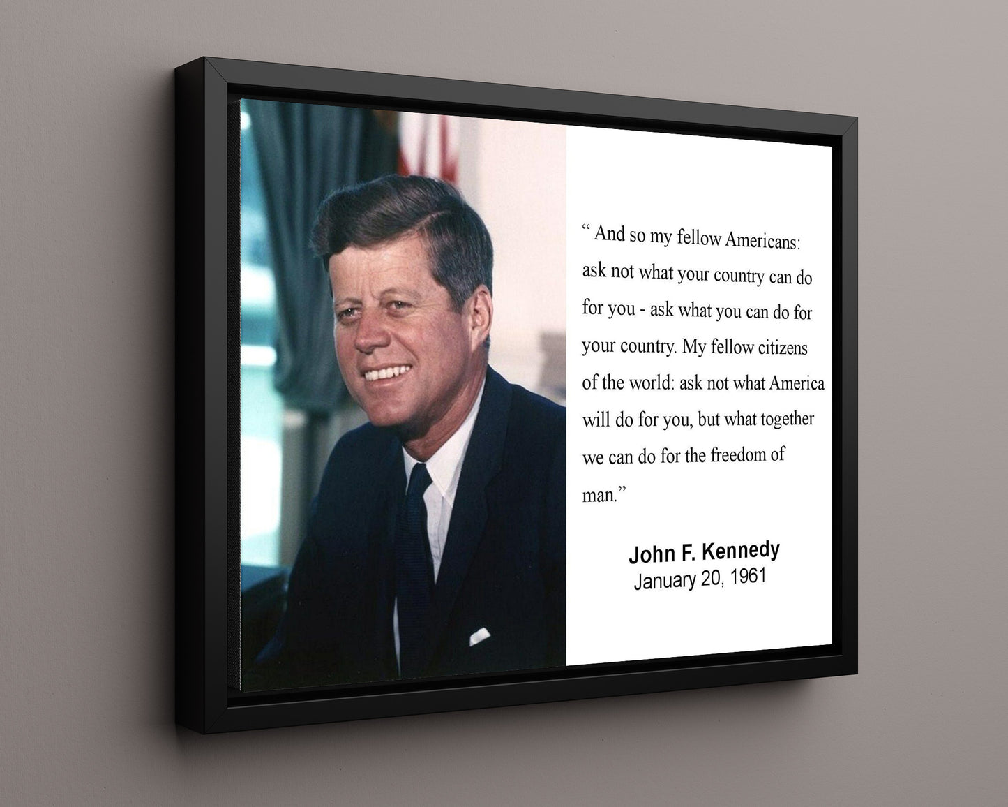 Classic Quotes - John F. Kennedy - Ask not for yourself