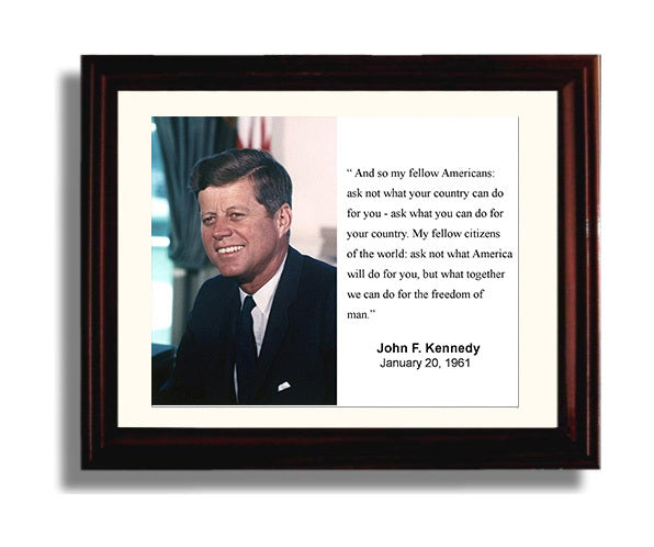 Classic Quotes - John F. Kennedy - Ask not for yourself